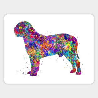 Dogue de bordeaux dog watercolor Magnet